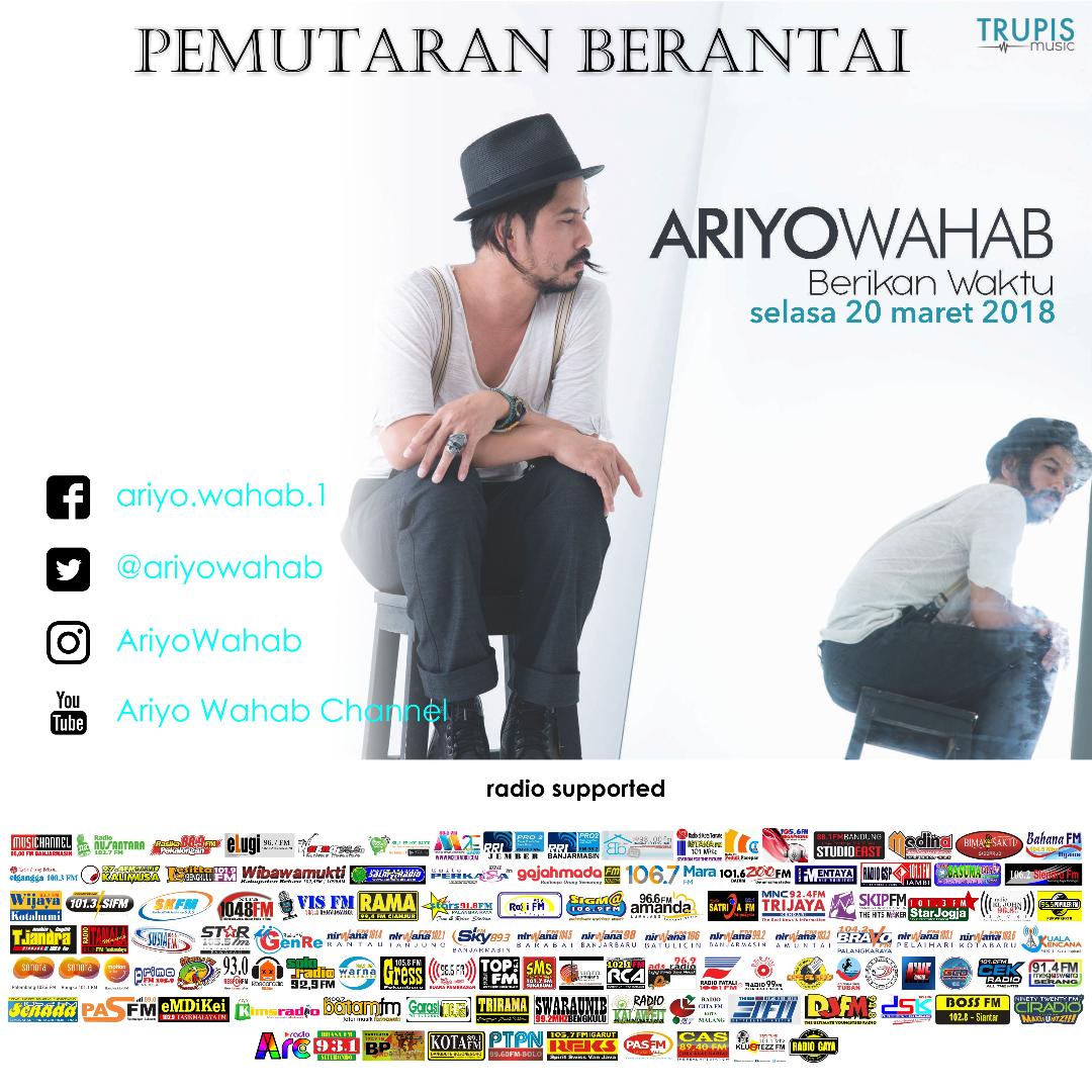 #PemutaranPerdana lagu baru <a href="/ariyowahab/">Ariyo Wahab</a> - Berikan Waktu ( <a href="/TRUPISmusic/">TRUPIS Music</a> ) #FavoritKita Hits banget...