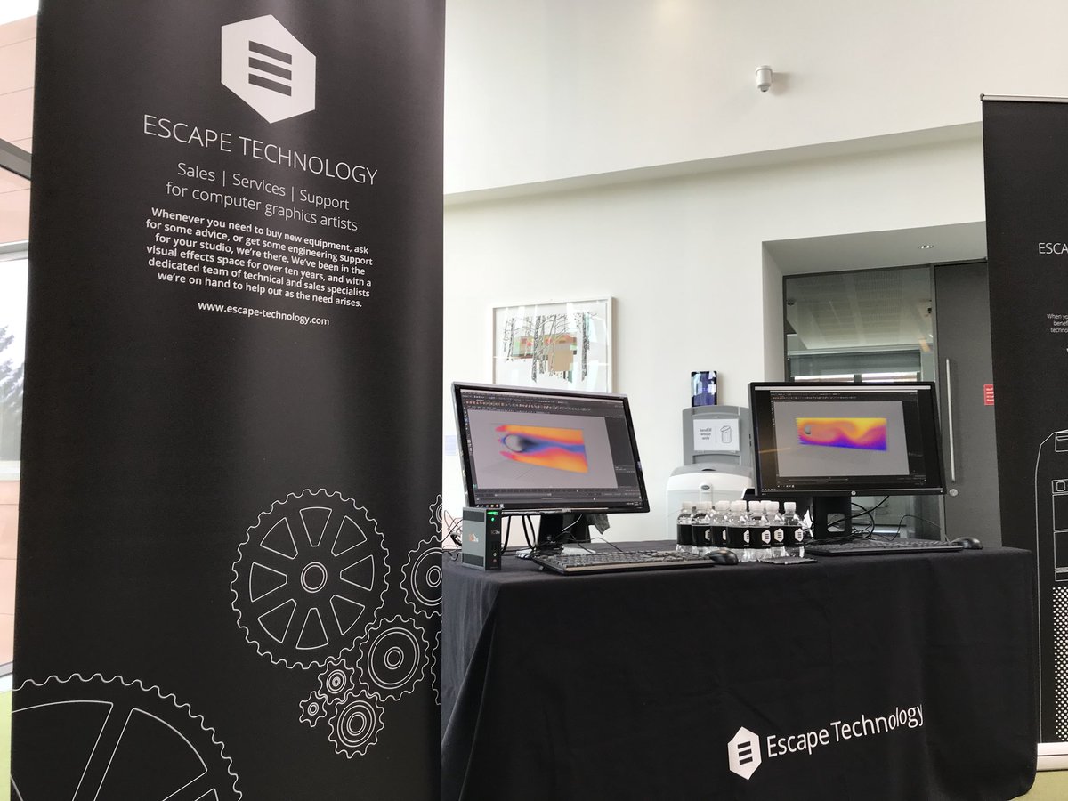 Escape_Tech's tweet image. Workstations running in the cloud at #Develop3DLive today. Come see us in the Oculus building for a demo.