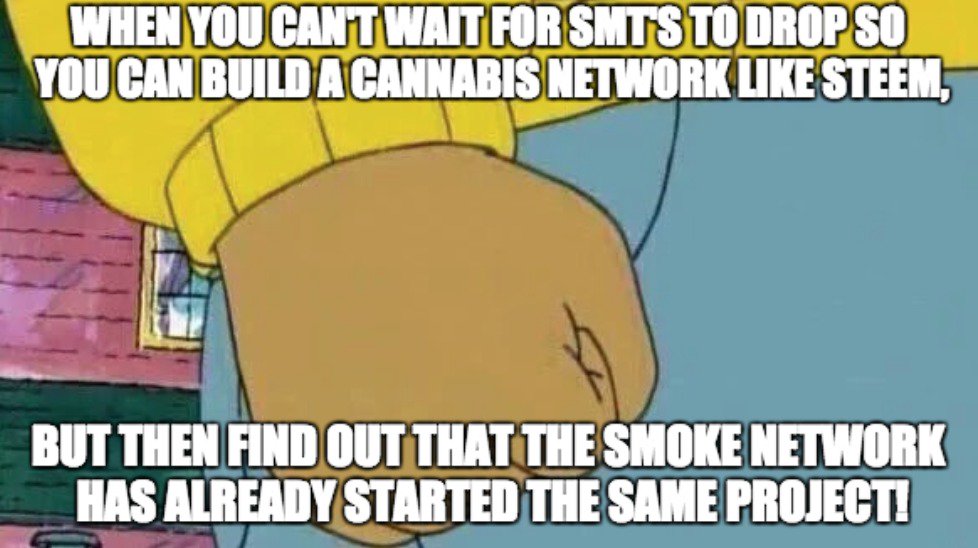 SMOKE_io's tweet image. Shout out to @brandondwells!  🤣

#steemit #smt #CannabisCommunity