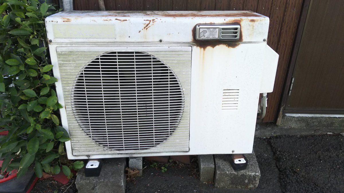 東京ガスエアコン室外機 4枚羽根 左回転 サンヨー製 #室外機