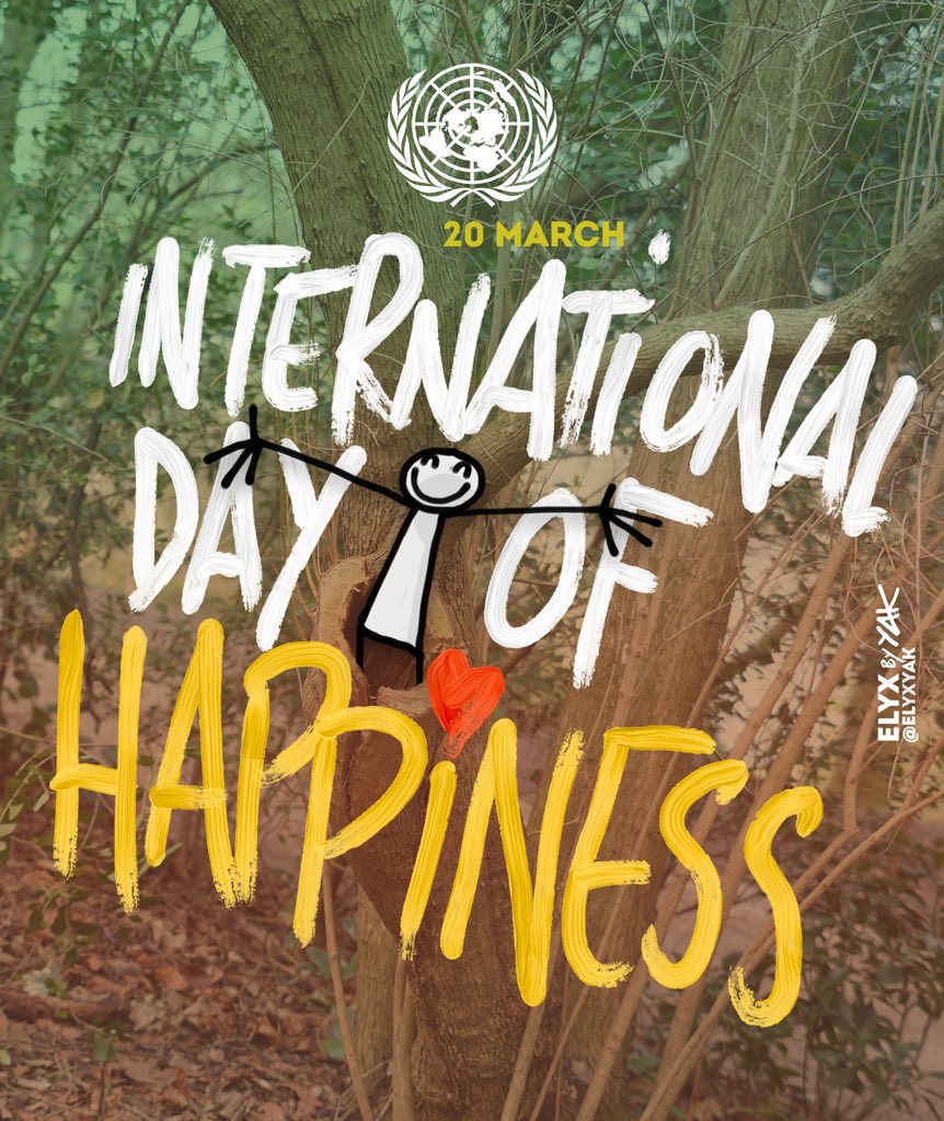 UNESCO's tweet photo. What is happiness to you?

On #InternationalDayOfHappiness, let's remember the importance of happiness in the lives of people around the 🌍!

Everyone deserves to be happy. Let's work together to make it happen.

🌐 https://t.co/NTXpcbxAEF https://t.co/kUSj13XdiF