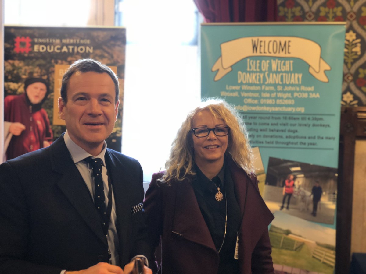 Julia says that #IOW <a href="/iowdonkeys/">IOW Donkey Sanctuary</a> sanctuary has 97 donkeys. Never knew that! Delighted they are here in <a href="/UKParliament/">UK Parliament</a> this morning with <a href="/EducationDest/">EducationDestination</a>, <a href="/uksasailing/">UKSA</a> &amp; @EHCarisbrooke too.  Showing the #IsleofWight as great teaching &amp; learning destination. <a href="/VisitIOW/">Visit Isle Of Wight</a> <a href="/iwcponline/">Isle of Wight County Press</a>