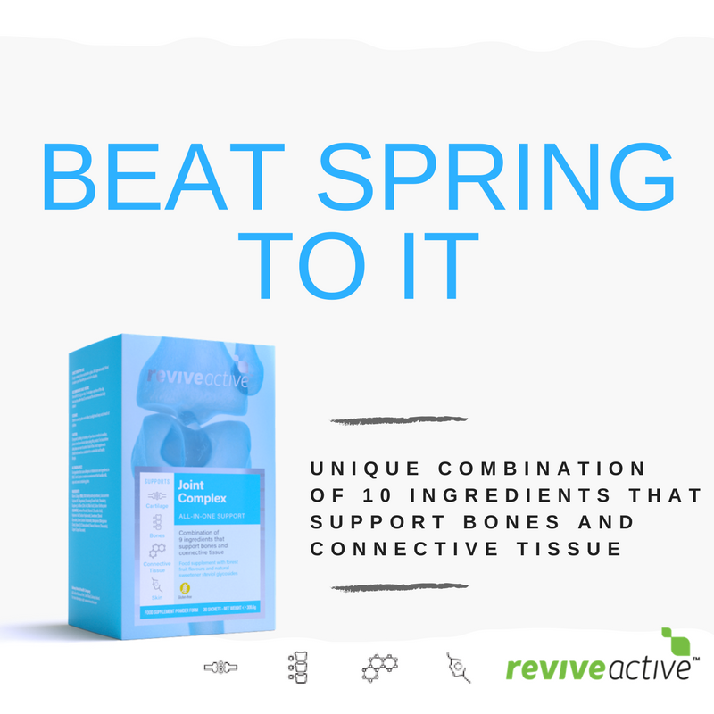 ReviveActive's tweet photo. Spring might be taking its time to get going but with Joint Complex you can have a spring in your step and beat Mother Nature to it ๐๐โโ๏ธ๐ https://t.co/RUudTy7W9w #Reviverunclub #tuesdaythought https://t.co/PRpNfhYS1p