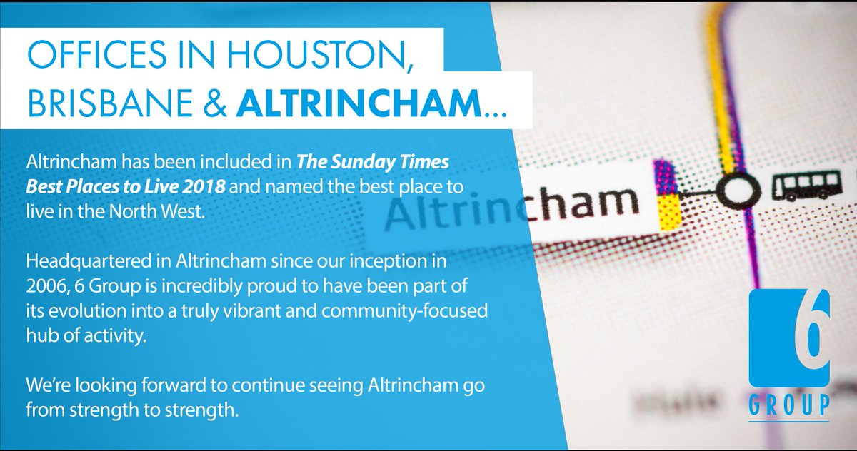 The6Group's tweet image. Proud to be headquartered in #Altrincham @altrinchamhq @altrinchamtoday @altrinchammkt @AltrinchamBID