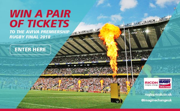 .@imaginechangeUK are giving away tickets to the @premrugby Final 2018 as part of their #BusinessofRugby series 🙌
To be in with a chance of winning, all you have to do is head over to rugby.ricoh.co.uk and subscribe!