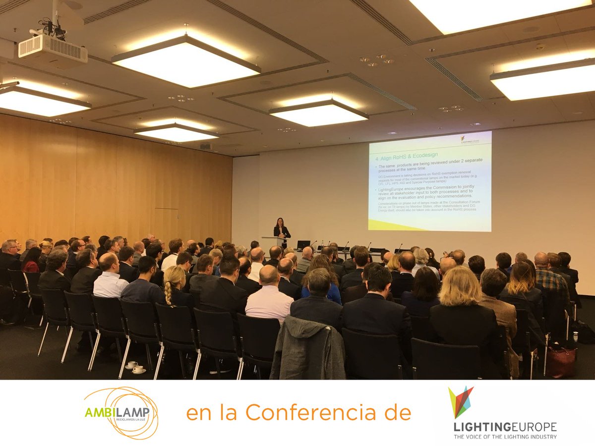 ambilamp's tweet photo. Estamos en la Conferencia #LightmeetsEU de @LightingEurope, donde se habla de cómo las políticas europeas afectan al sector de la iluminación. 🇪🇺💡 https://t.co/Bj869EF8Y9