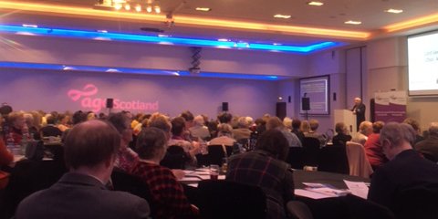 transcotland's tweet photo. We're delighted to be at @AgeScotland's National Conference today, discussing the #NTSReview #LaterLifeConf https://t.co/luVpSXSjSW