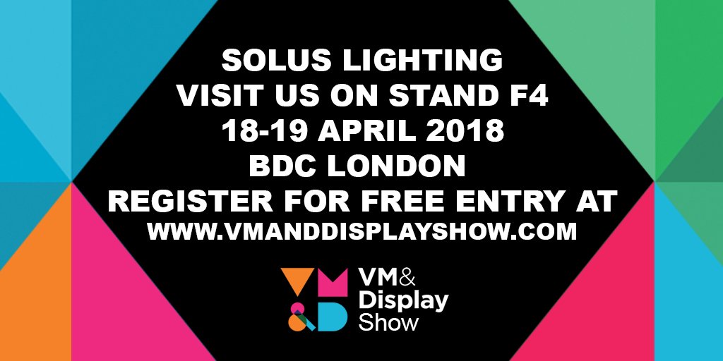 SolusL's tweet image. Preparations are well underway for the VM&amp;amp;@VMDisplayShow 18 - 19 April in London. We look forward to welcoming you onto our stand F4. #lighting #visualmarketing #Exterior #soluslighting