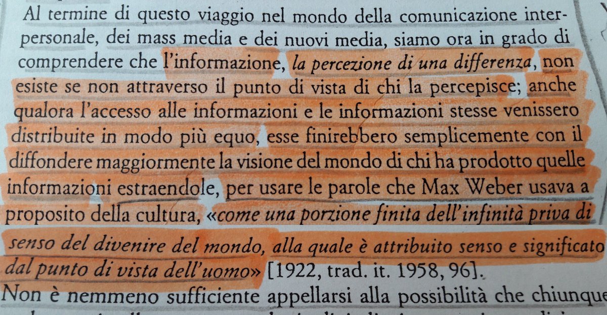 Da "Sociologia della comunicazione" (2004) di Luciano Paccagnella. Sempre attuale. #Facebook #CambridgeAnalytica #socialmedia
