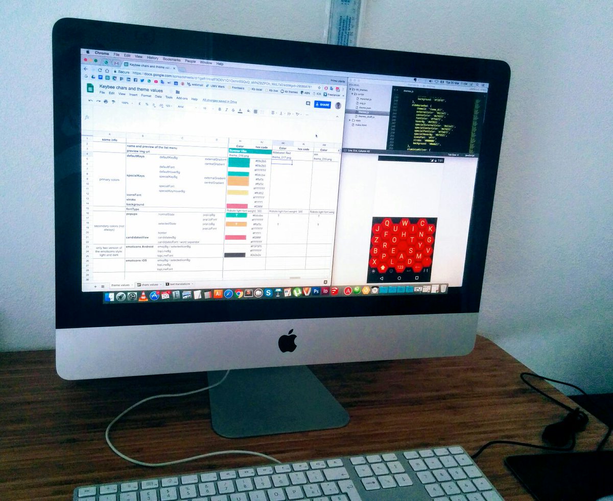 KeybeeKeyboard's tweet photo. Setting up new cool #KeybeeKeyboard themes..!!! Available soon on Keybee Android..!!! 😉 https://t.co/023Lgm5QqF