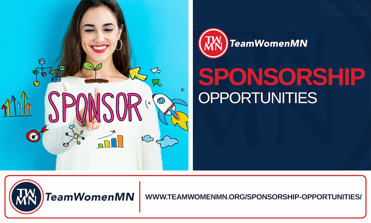 Would you like to become a sponsor of TeamWomenMN and its mission? Learn about our sponsorship opportunities here: ow.ly/kf5G30j0GAp #women #success #workingwomenworkingtogether
