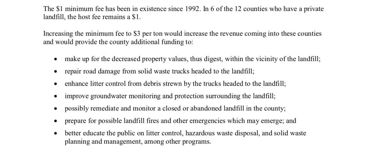 JMichaelBrewer's tweet photo. Two bills going through the Ga Legislature that would benefit communities like ours that have been saddled with large regional landfills &amp; help offset the economic &amp; physical harm they can cause. #SB385 &amp; #HB792 raises host fee from $1 to $3 per ton. #gapol https://t.co/JCI9gqP1Z0