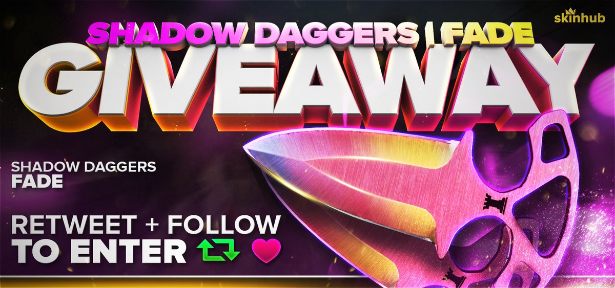 PKosoy's tweet photo. 🌈 Shaddow Daggers | Fade Giveaway 

* RT &amp; Follow!
* Test: https://t.co/HtQRxS5ycT            

Winner in 24 hours! by #skinhub via @c0nvey https://t.co/wolAYnyCRX