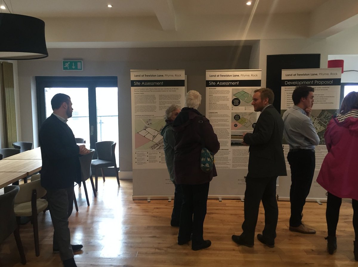 Thank you to those that were able to attend the public exhibition for the land at Trewiston Lane, #Rock. Proposals were well received+it was great to meet local residents
Thank you to <a href="/PointatPolzeath/">The Point at Polzeath</a> for their great hospitality and to <a href="/Origin3ltd/">Origin3</a> and @VectosTP for their support