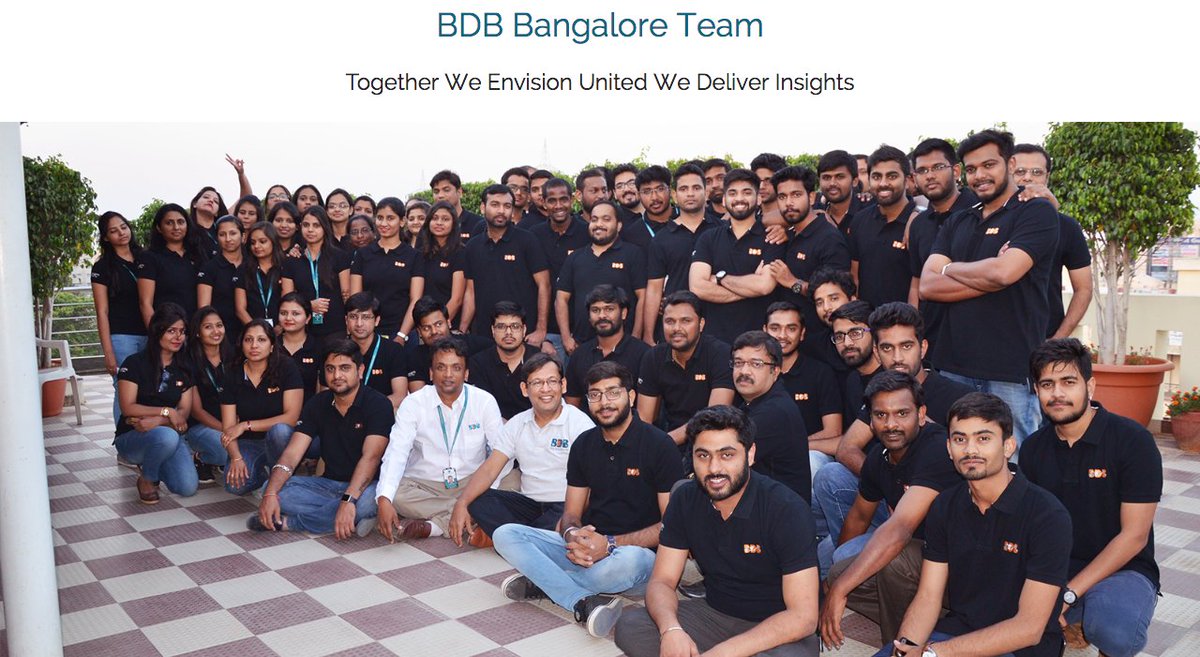 bdb_ai's tweet photo. #WhoWeare - Team #BDB Together we Envision, United we Deliver Insights & Embellishing #Data #Analytics, Enkindling Excellence! https://t.co/rMmoU4RVkU
#Bangalore #Hyderabad #BigData #BizViz #Yujaa https://t.co/883cImluN5