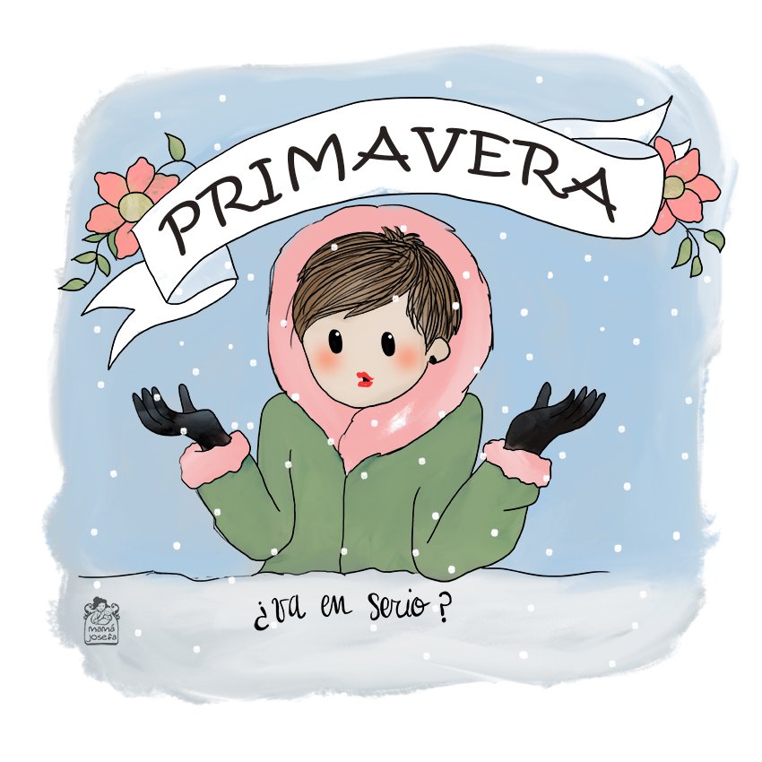 Mama_Josefa's tweet photo. Hoy a las 17:15 horas es primavera ¿os lo podéis creer?
El invierno se ha alargado más de la cuenta como hijo que no quiere abandonar la casa de sus padres y ni las quitanieves pueden con él.
#unpoquitodecalorporfavor #primaverno #primavera https://t.co/yCkRZFplkI