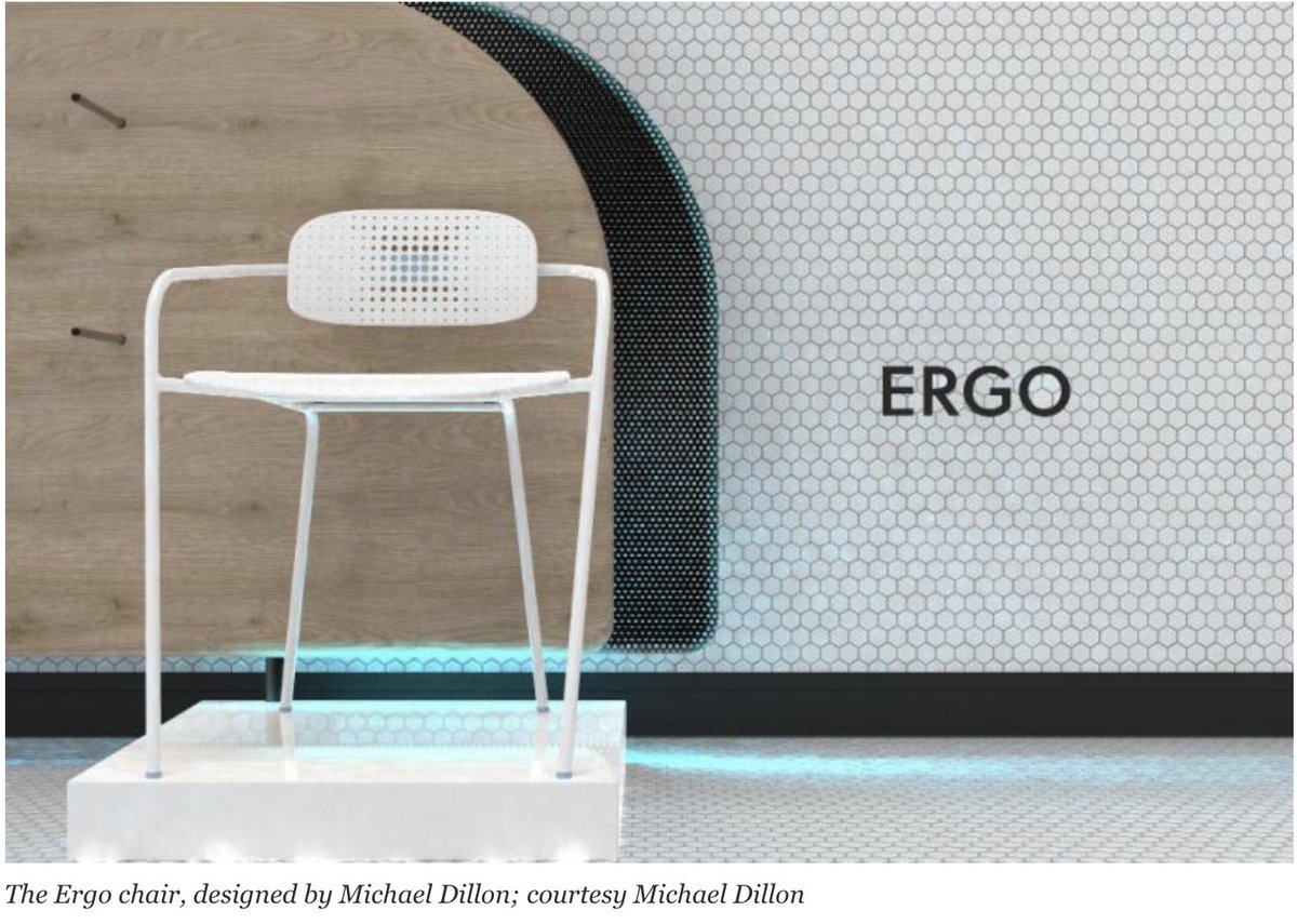 This junior at the <a href="/UHouston/">University of Houston</a> won the Bienenstock <a href="/FurnLibrary/">The Bienenstock Furniture Library</a> 's prestigious #BienenstockScholar award this year in the category of #FurnitureDesign for ERGO.

Congrats, MIchael Dillon! He will receive 5000.00 and his school, 1000.00.

See: facebook.com/BienenstockFur… for more.