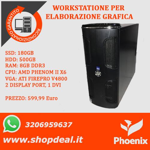 Shopdealpc's tweet photo. Workstation ottima per elaborazioni grafiche. Processore amd Phenom II x6 esacore ( pari a un i7), Ram 8 Gb, Hard Disk ssd 180 gb e 1 hard disk 500 Gb, Scheda video dedicata Ati firepro v4800, Case in alluminio temperato. Ottimo per chi ha bisogno di una macchina potente #tech https://t.co/LgJSXNizLQ