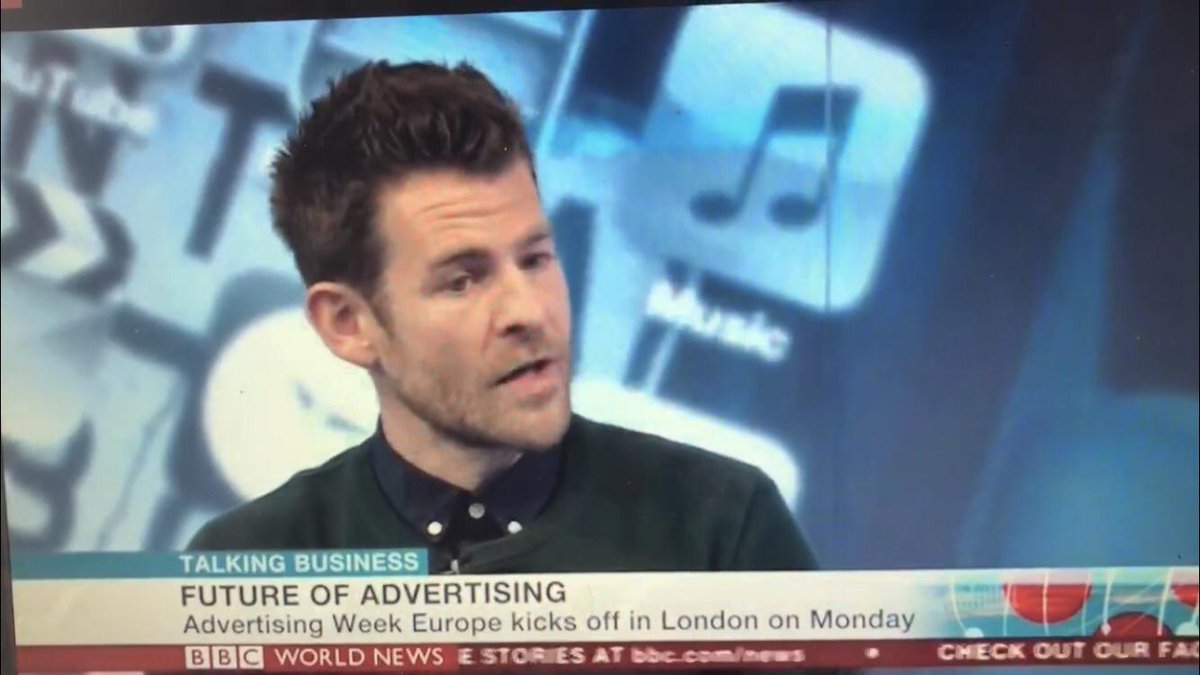 Great to see Drum MD, Luke Southern, talking about brands, advertising and the implications of ever greater targeted and personalised communications on the relationship between brand and consumer on <a href="/BBCWorld/">BBC News (World)</a> yesterday as part of #AWEurope