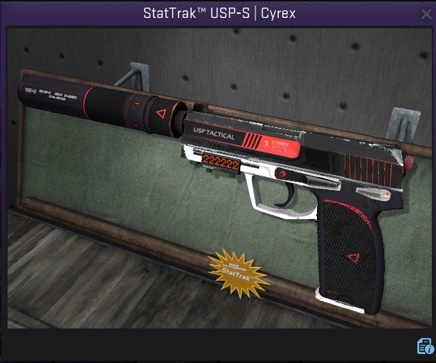 Let' start giveaway once again. Today: 🎈USP-S | Cyrex🎈 
To join: 
❗️Share + like, 
❗️Tag two friends, 
❗️Open at least 1 case on RageCase.gg (screenshot proof)!

Winner will be announced tomorrow!
