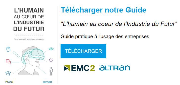 Pour en savoir + sur les nouvelles technologies à disposition de l’Homme dans l’#usine : télécharger le guide pratique <a href="/Polemc2/">Pôle EMC2</a> : l’#humain au ❤️#industriedufutur bit.ly/2ppjDo3  #SalonIndustrienantes2018 @AltranFR