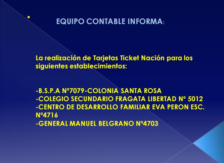 #PolíticasSocioeducativas
#GenerandoOportunidades

👇👇El equipo contable informa👇👇

<a href="/aniberruezo/">analia berruezo</a> <a href="/UrtubeyJM/">Juan Manuel Urtubey</a> <a href="/fguillesaavedra/">GUILLERMO SAAVEDRA</a> <a href="/patriciapinasco/">Patricia Pinasco</a>