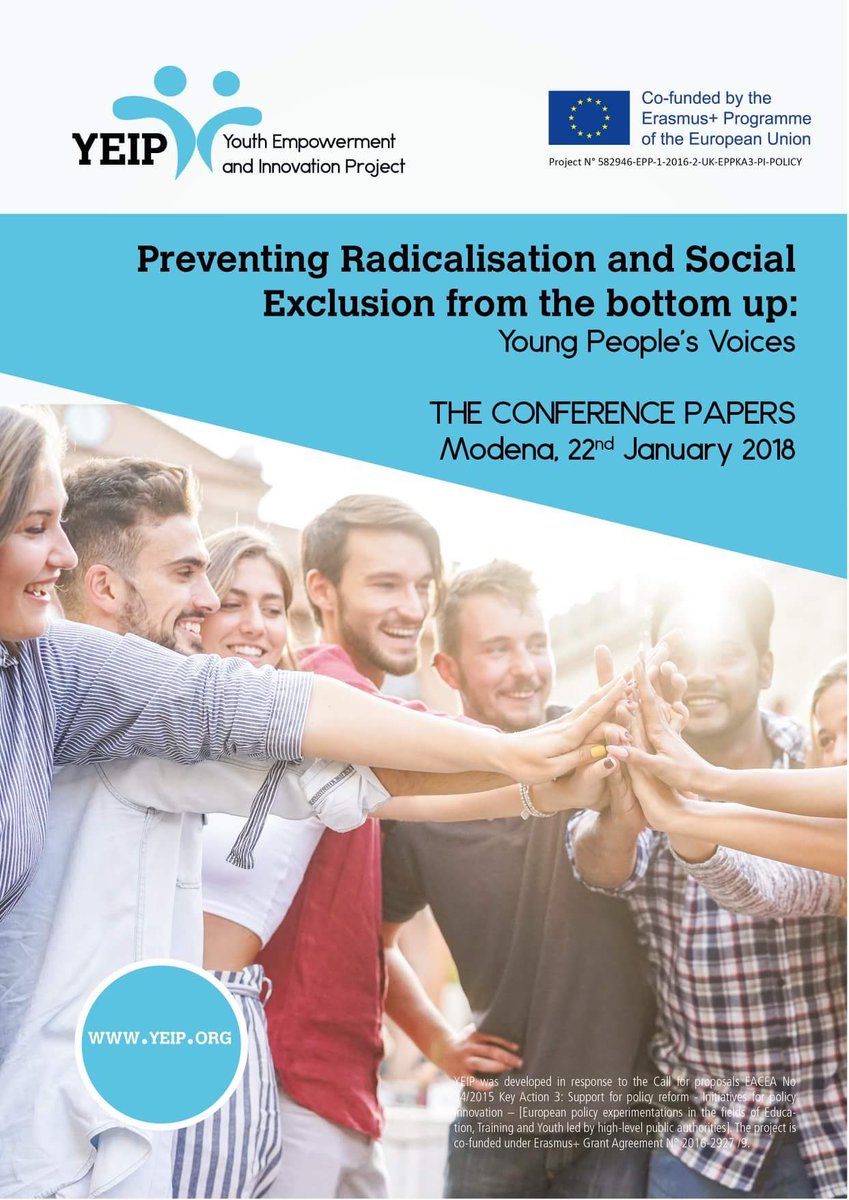 ImanTweets_'s tweet photo. I had the pleasure of presenting a paper on behalf of @KhulisaUK at The International Conference on the Prevention of Youth Radicalisation earlier this year. You can now read the conference papers here: https://t.co/DYoEn9qOWA #YEIP_EU https://t.co/PHWAepQw1k