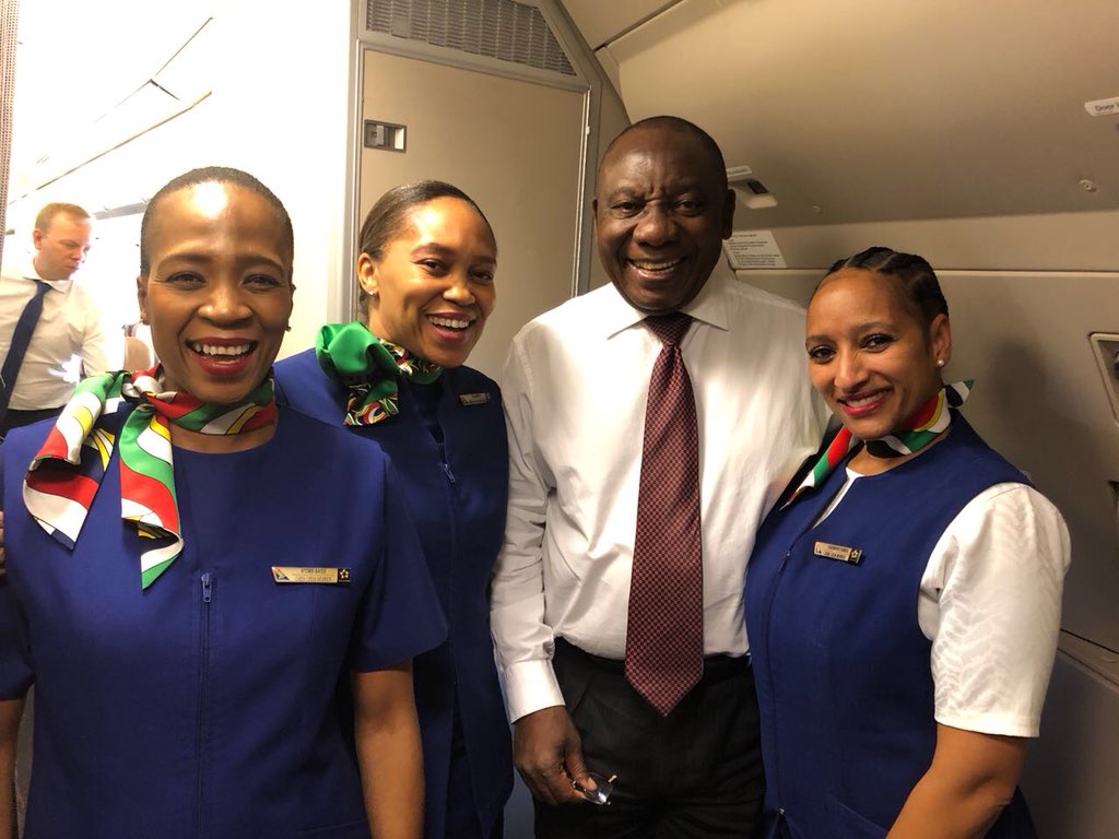 Today I had the pleasure of flying with our national carrier en route to Kigali, Rwanda for the 10th Extraordinary Summit of Heads of State and Government of the African Union. I wish to thank the men and women at SAA for your hospitality.