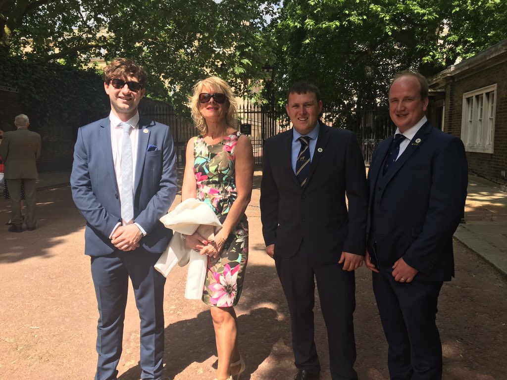RhondaT40's tweet photo. #peopleinfarming #FMDP17 visit to Clarence House last summer, fantastic support for #education # personal development from @countrysidefund https://t.co/k84uPWV8gQ