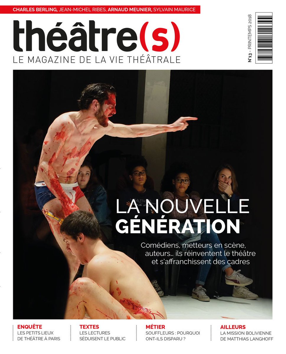MagTheatres's tweet image. Premier jour du printemps. Découvrez le nouveau numéro de Théâtre(s), en kiosque aujourd’hui ! « Le magazine des curieux de théâtre ». bit.ly/2IEvszi