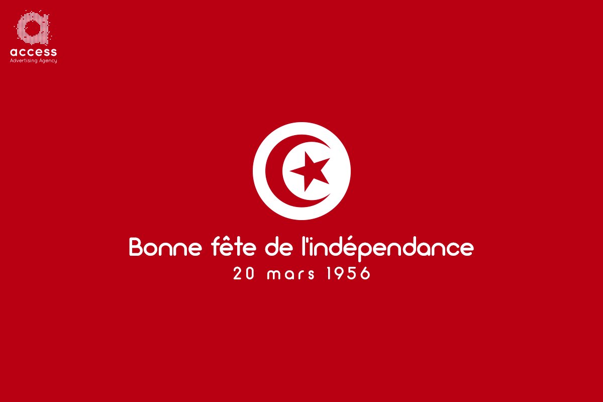 access_ad's tweet photo. 🎉Vive la Tunisie libre et indépendante 🎉🇹🇳
#Celebrate #NationalDay #IndependenceDay #Proud https://t.co/3ivltBBNcF
