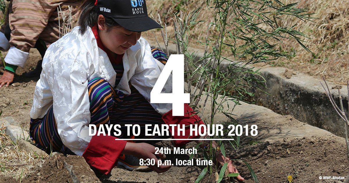 4 hari menuju #EarthHour 2018. Yuk SobatEH ikut dalam seleberasi tahun ini. Jangan lupa ajak teman dan keluarga ya. Pastikan sebelum pergi ke tempat selebrasi untuk mematikan lampu dan peralatan elektronik tak terpakai di rumah ya. See you under the star at 24 March #IniAksiku