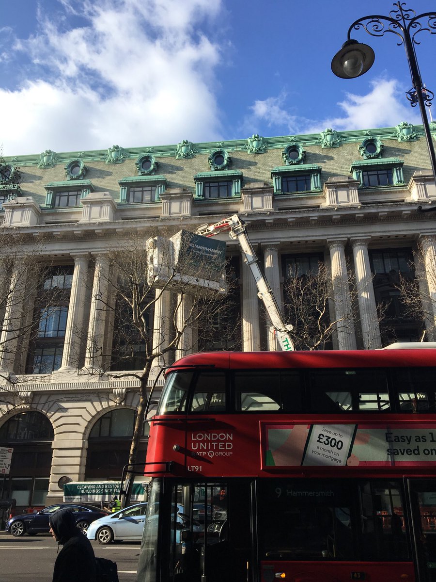 AusHCUK's tweet photo. Cleaning @AusHouseLondon so our great building looks its best for the centenary https://t.co/EKSOU9Cf4N