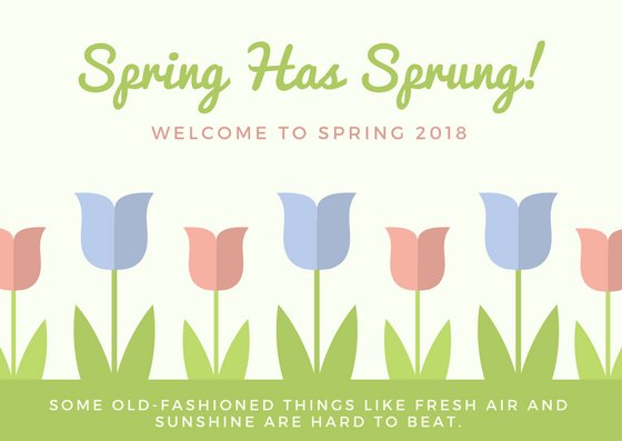 Winter Is Officially Over! Welcome To Spring 2018! Get Outside and Celebrate Nature #Spring #HelloSpring
