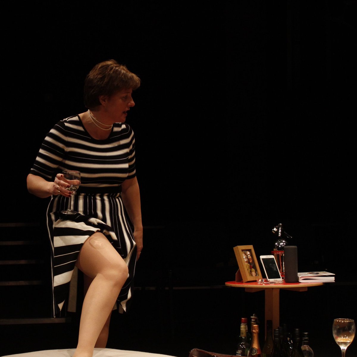 swantheatre's tweet photo. Break a leg to our friends at Certain Age productions presenting ‘Life x 3’ by Yasmina Reza. Book now https://t.co/O6dKuQ8RJI #yasminareza #theatre #comedyanightout #datenight #bedford #entertainment #lifex3 #theplacetheatrebedford photos by @dd_opco https://t.co/lUiOB1sUHi