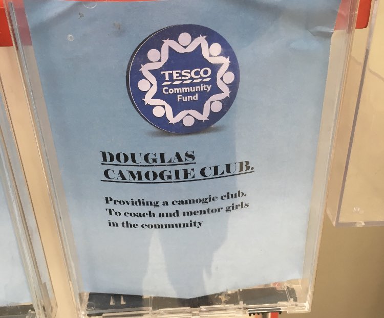 DCamogie's tweet photo. Douglas Camogie Club have been chosen for the blue Token collection in Tesco Douglas Please help us fill this as fast as we can #everylittlehelps #camogie #douglasabu  🔵🔵 https://t.co/9sq6ZUdPQ6