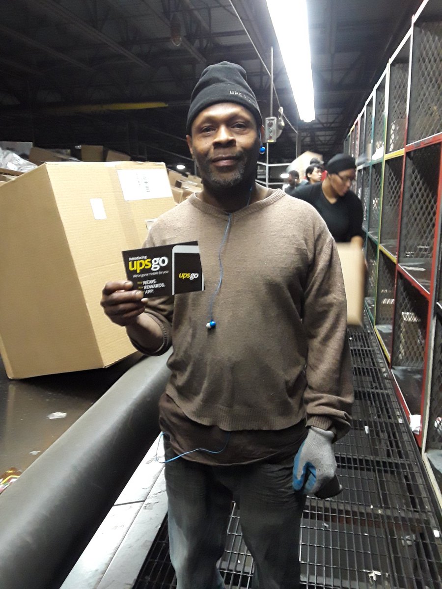 Recognition for Sean Crawford having phenomenal attendance and safe work methods. He also downloaded the UPSgo app! #Recognition #upsgo #weareups