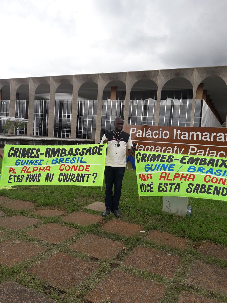 mlnabe's tweet image. Denonciations des crimes à l'amassade de la republique de Guinee au Bresil