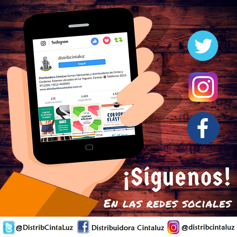 DistribCintaLuz's tweet photo. Síguenos en las #RedesSociales

#Instagram @DistribCintaLuz 
#Facebook Distribuidora Cintaluz

#MartesDeGanarSeguidores #Follow #Followback #martes #20Marzo #caracas #venezuela https://t.co/tIfFEC3tEd