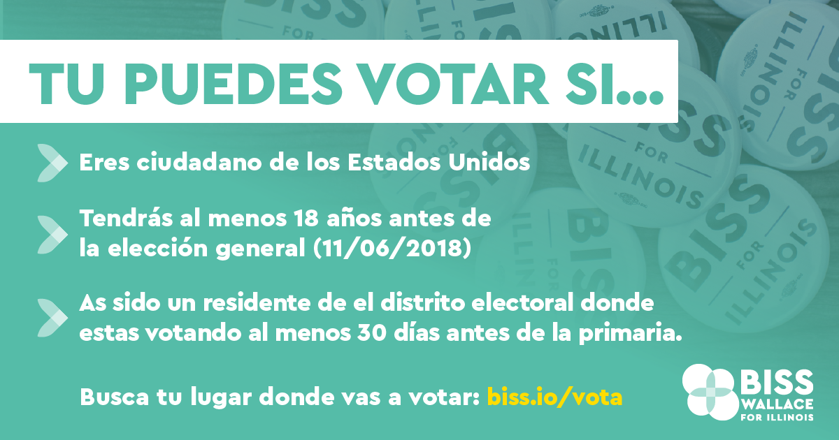 UnidosConBiss's tweet photo. Estás listo para el dia de las elecciones? Asegurarse que tenga lo que necesita para votar y después confirmé su locación para votar: https://t.co/f2v3wUocQF https://t.co/YVggRmBgPY