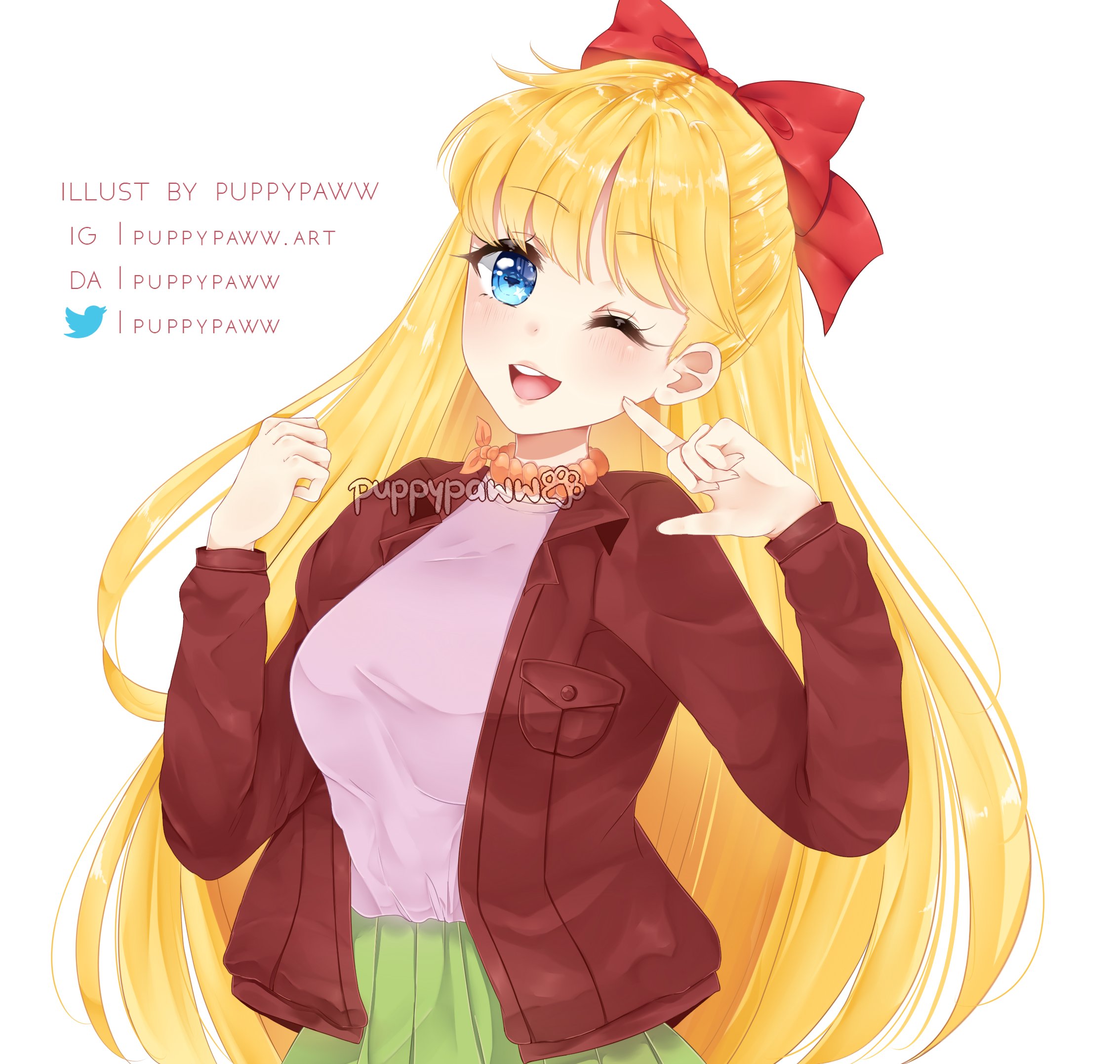 Puppy 🐾♡ | Commissions OPEN! on Twitter: "Commission for @/bishopdaimon on  Instagram ✨🧡 It's Sailor Venus aka. Minako Aino from Sailor Moon in one of  her casual outfits 🌙 #SailorMoon #SailorMoonCrystal #minakoaino #