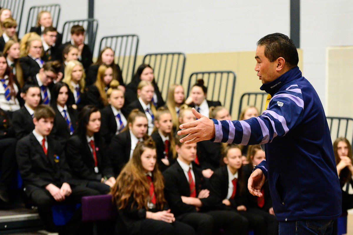 BristolBears's tweet image. 📸 | Pat Lam gave an assembly on leadership at @Bristol_BLC this morning, as well as touring the school facilities to meet staff and students.

Story here ➡️ bristolrugby.co.uk/news/gallery-p…