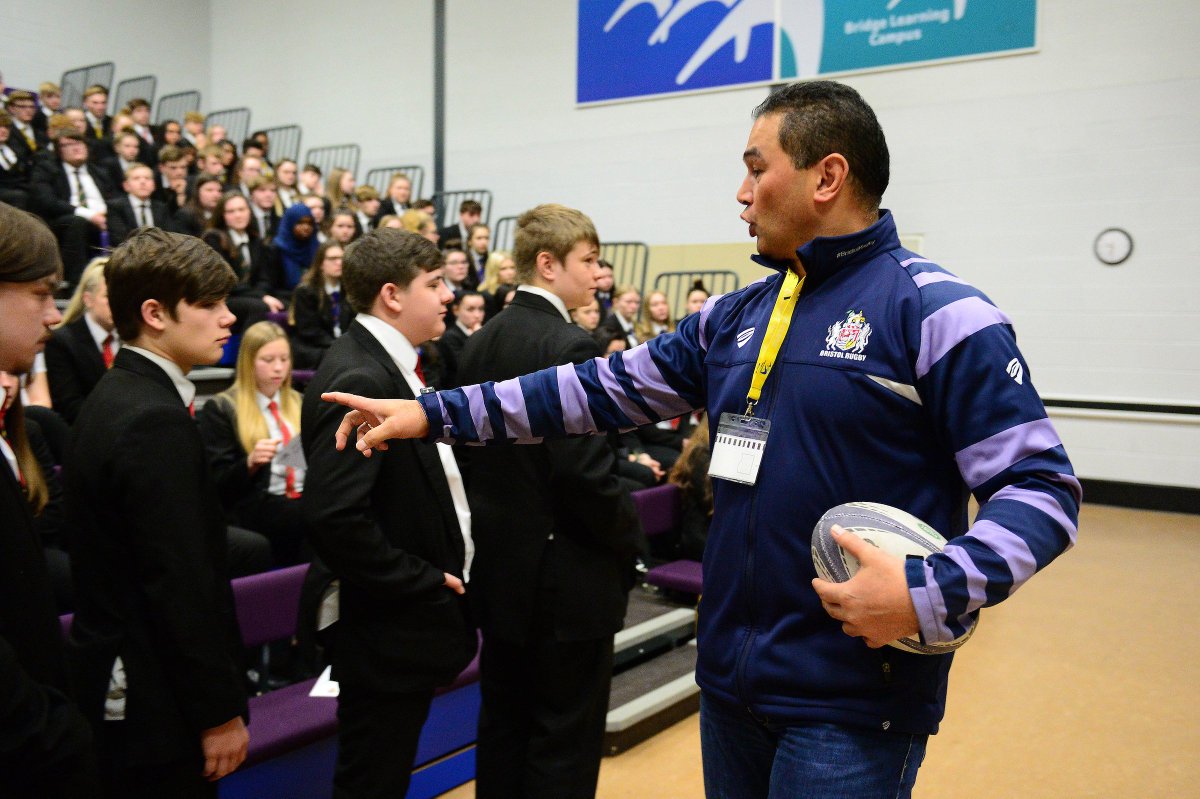 BristolBears's tweet image. 📸 | Pat Lam gave an assembly on leadership at @Bristol_BLC this morning, as well as touring the school facilities to meet staff and students.

Story here ➡️ bristolrugby.co.uk/news/gallery-p…