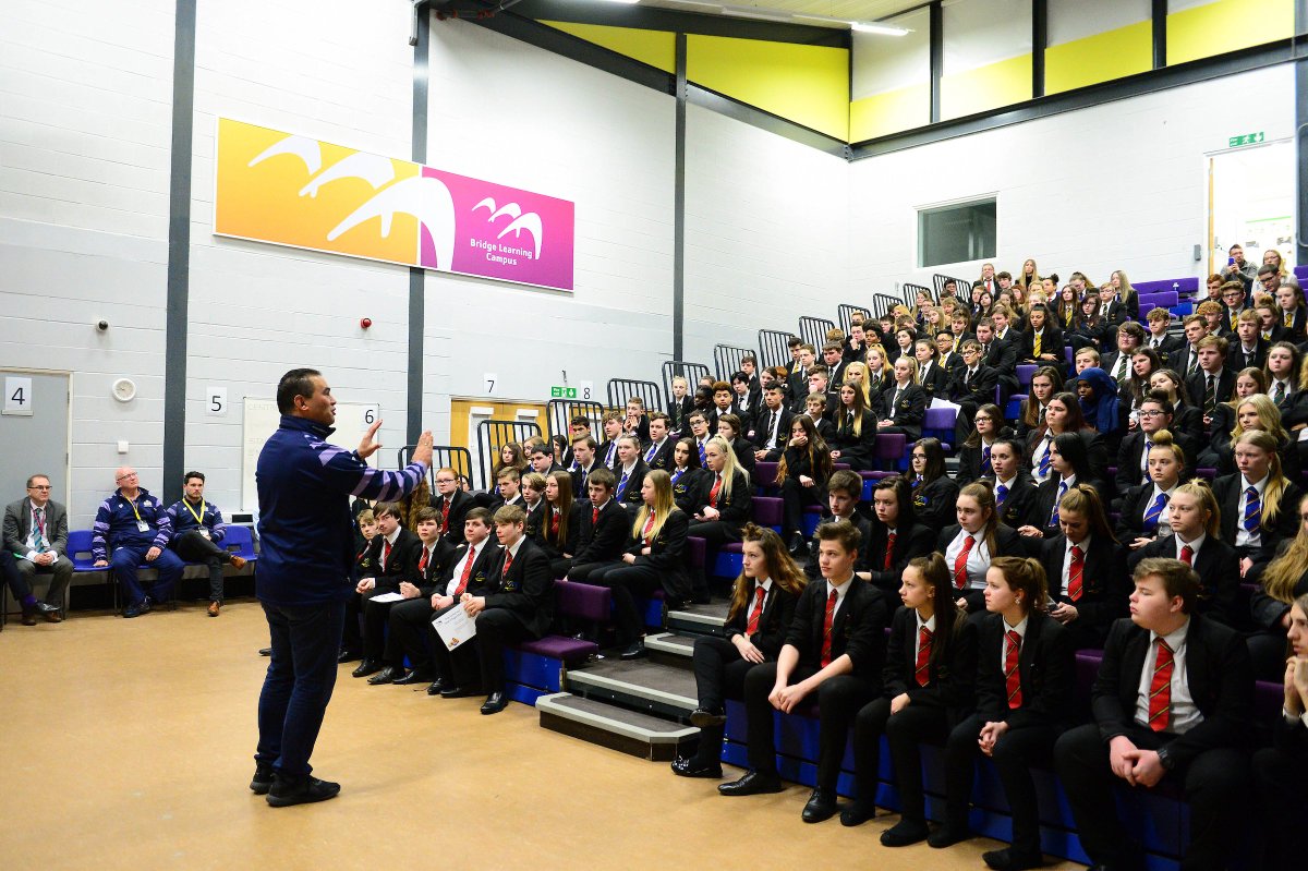 BristolBears's tweet image. 📸 | Pat Lam gave an assembly on leadership at @Bristol_BLC this morning, as well as touring the school facilities to meet staff and students.

Story here ➡️ bristolrugby.co.uk/news/gallery-p…