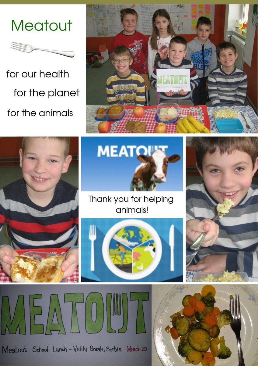 BiljaPopovic's tweet photo. March 20 #meatout2018 🚫🐄 Meatout School Lunch – Veliki Borak, Serbia
https://t.co/9IWXdhlQeQ https://t.co/zUPy1EwZjw