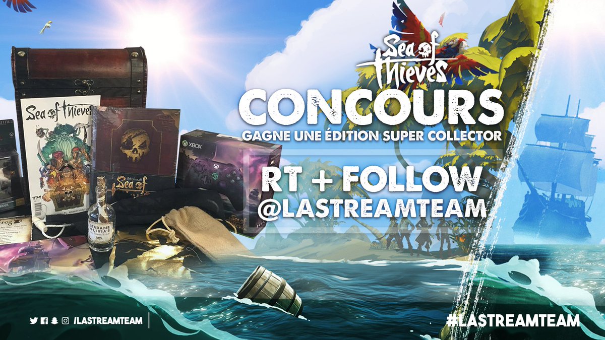 DomingoTV's tweet image. La piraterie n'est jamais finie ! Comme promis on vous offre l'édition presse de #SeaOfThieves ! 

🏴‍☠️ RT + Follow @LaStreamTeam pour tenter de la gagner 🏴‍☠️