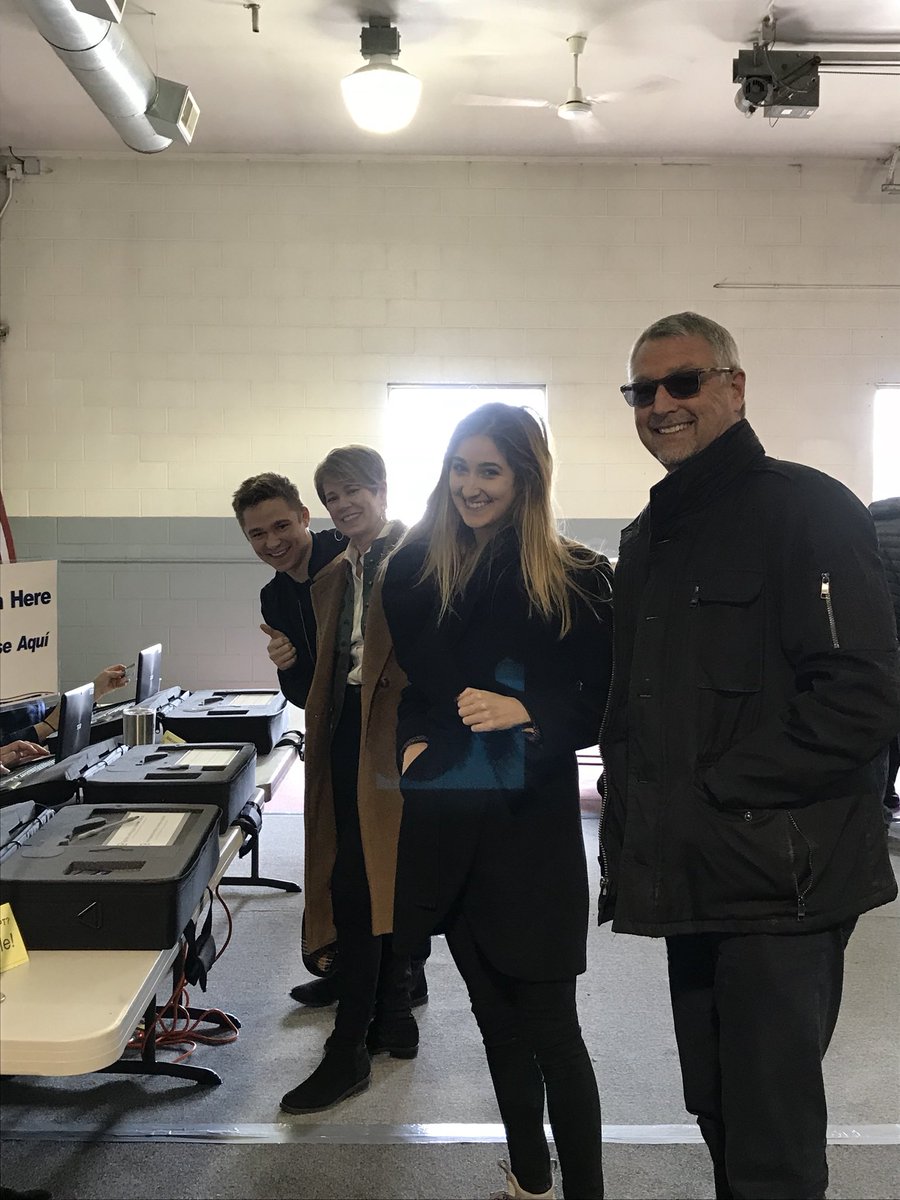 KellyMazeski's tweet photo. My family and I just got through voting! It feels pretty great to watch my children cast their vote for me! We also ran into some fabulous supporters, thank you for your votes! https://t.co/fUMARdQqPJ