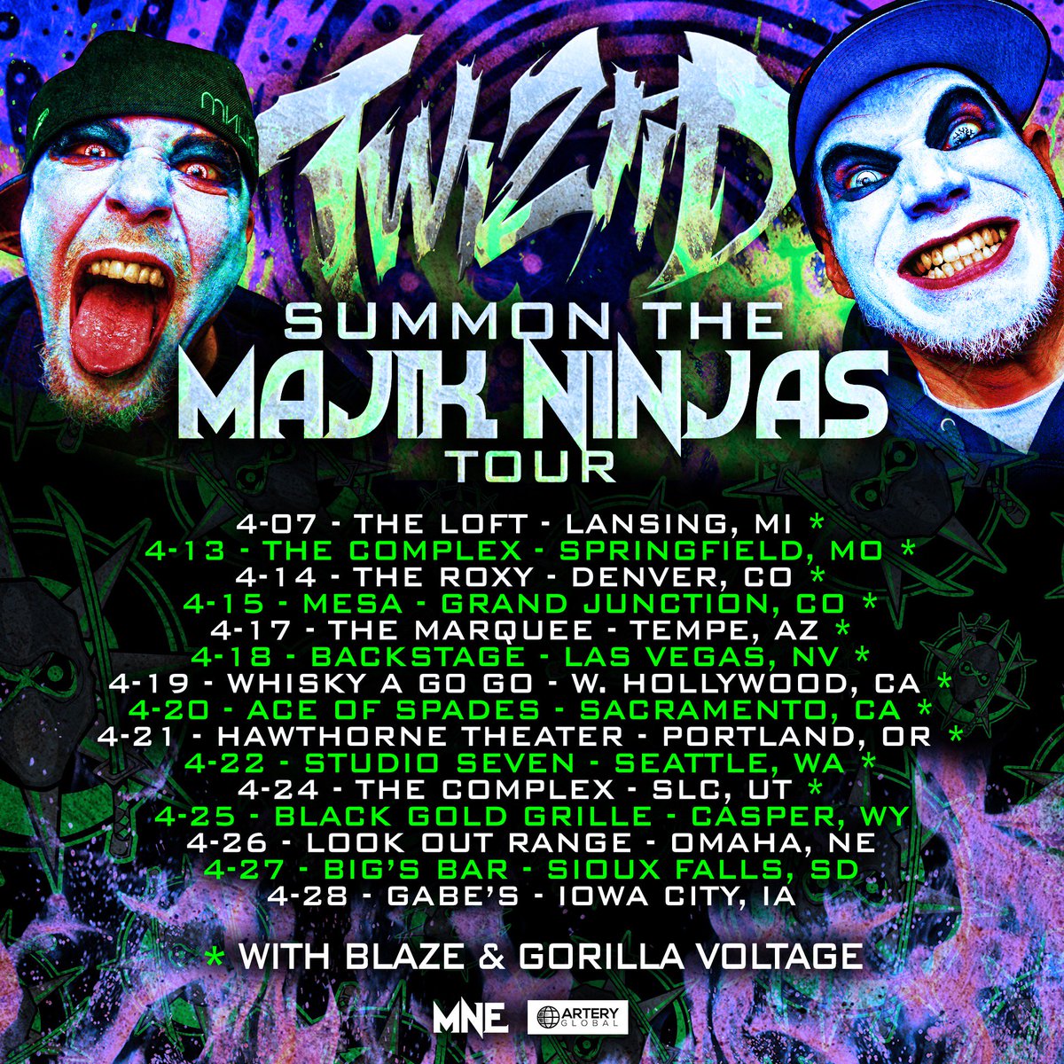 tweetmesohard's tweet image. Get ready to Summon The Majik Ninjas! Enter here to WIN tix to the upcoming tour in your city! tnspk.co/v8g36Tw