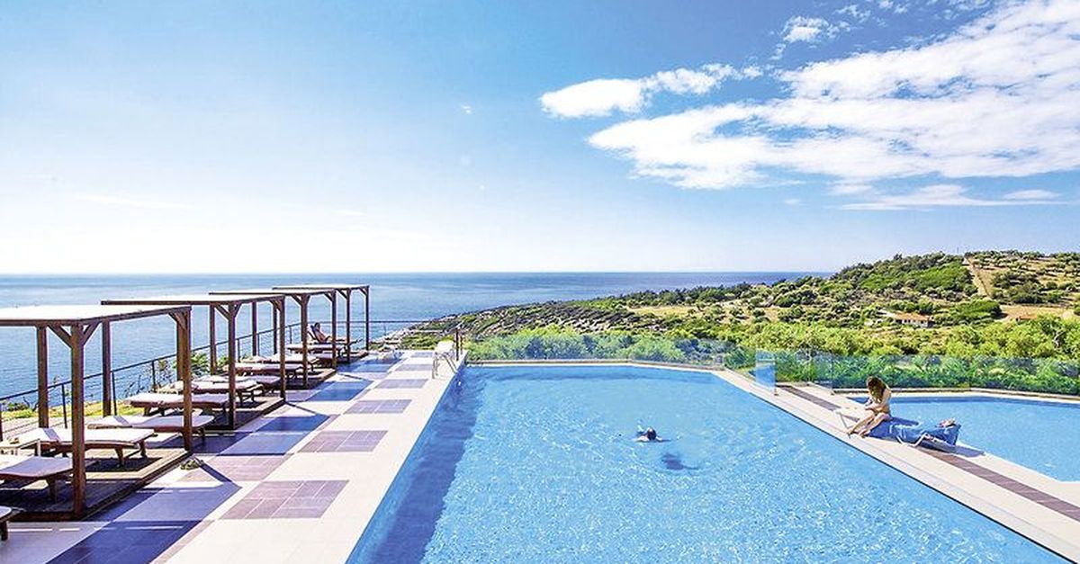 Traumhafter Ausblick auf Thassos: 1 Woche im 4* Hotel für 394€ mit Halbpension dlvr.it/QLlrG1 #urlaub #fernweh
