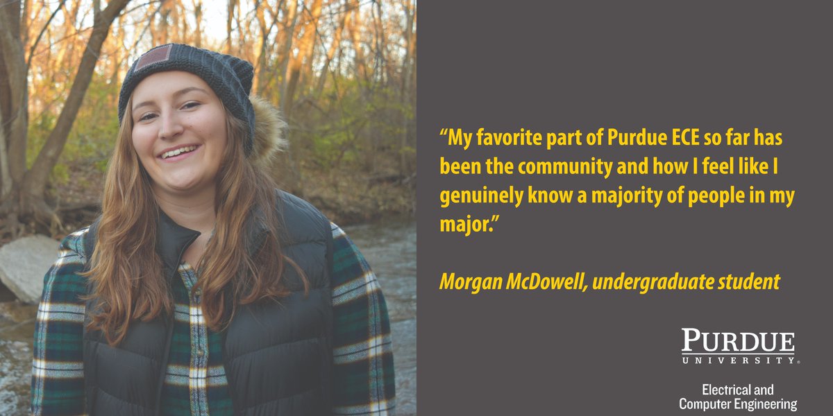 PurdueECE's tweet photo. Undergraduate student Morgan McDowell is our spotlight for the day in the #WomenofPurdueECE series.

Morgan is the website designer for Purdue Women in ECE, and is also a member of the Purdue Swim Club!

Learn more about Morgan: https://t.co/Y5dzXP7HWT https://t.co/BdXWsLyb7M